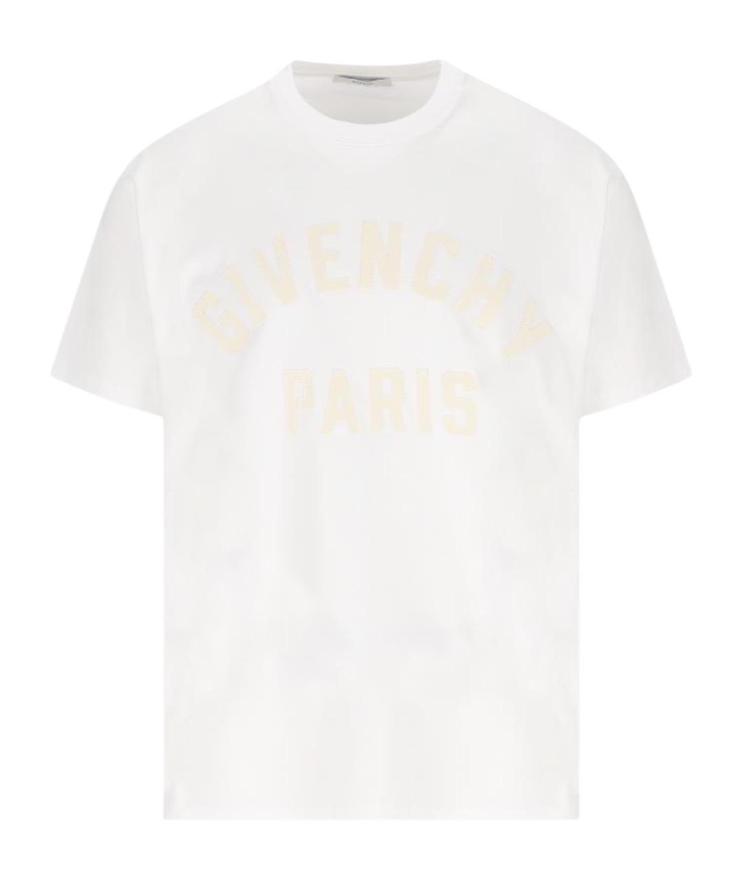 GIVENCHY Белая хлопковая футболка, фото 1