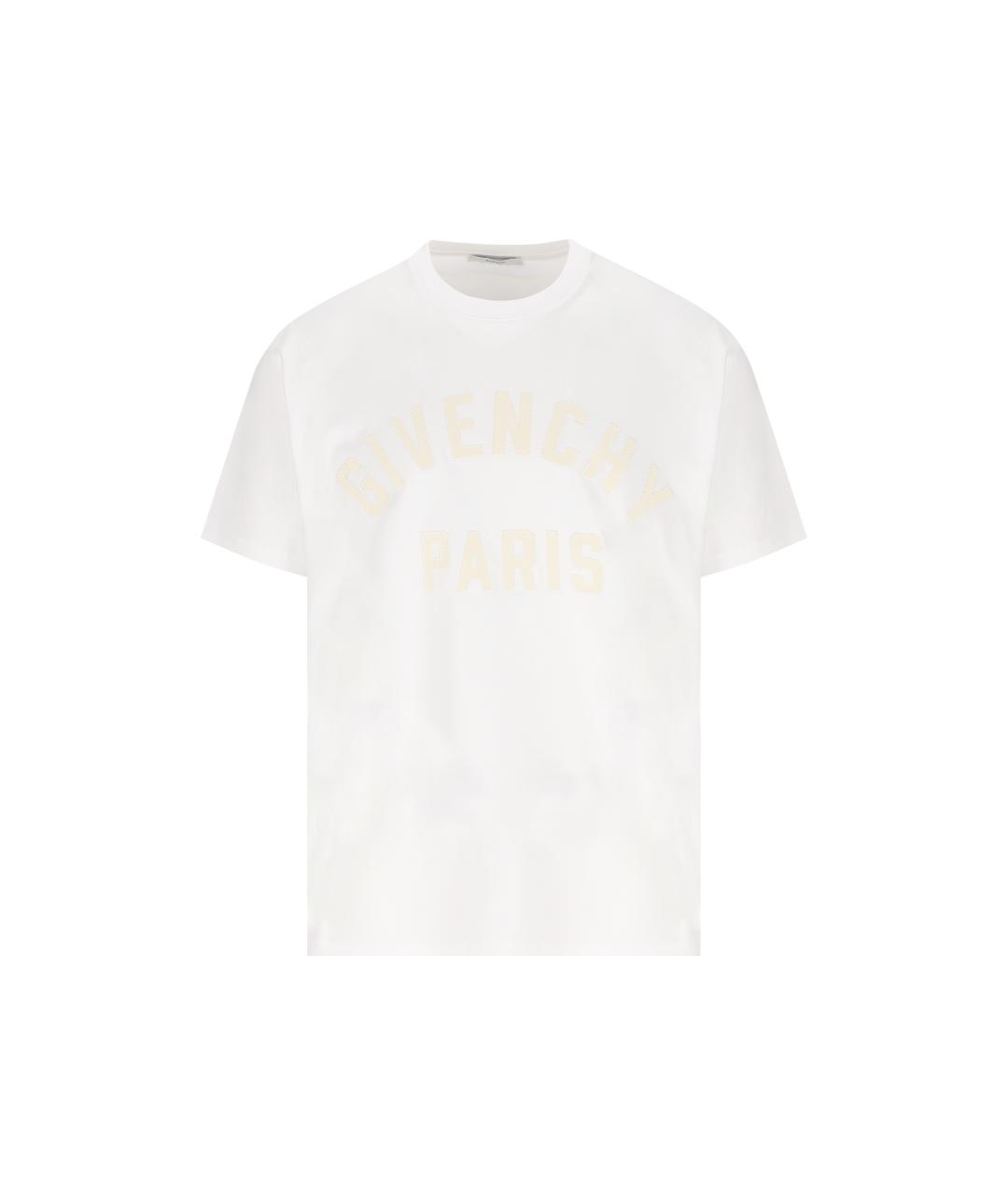 GIVENCHY Белая хлопковая футболка, фото 5