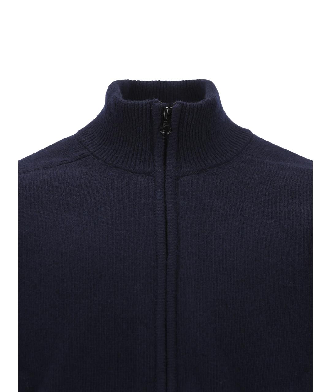 CP COMPANY Темно-синий шерстяной кардиган, фото 3