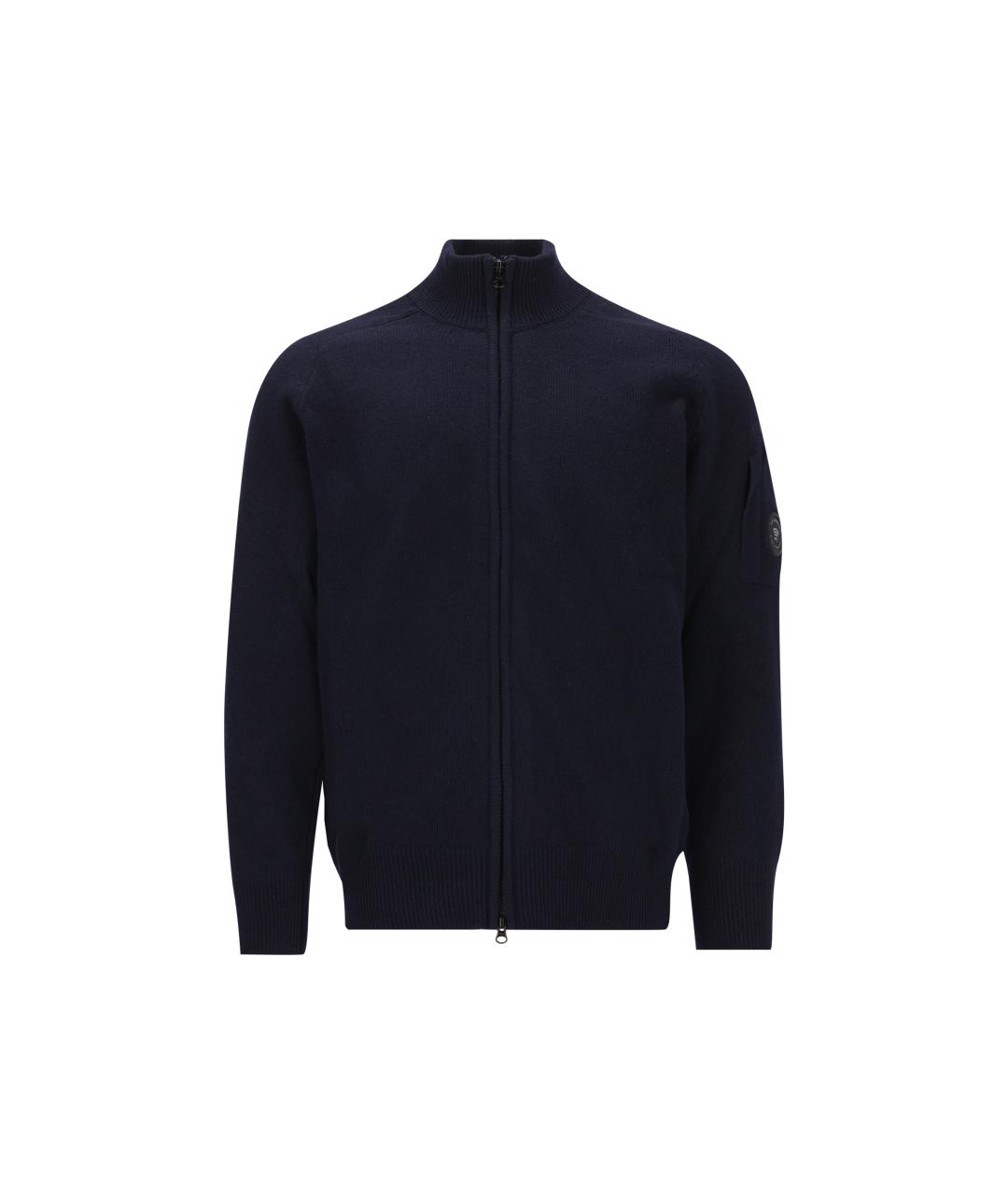 CP COMPANY Темно-синий шерстяной кардиган, фото 5