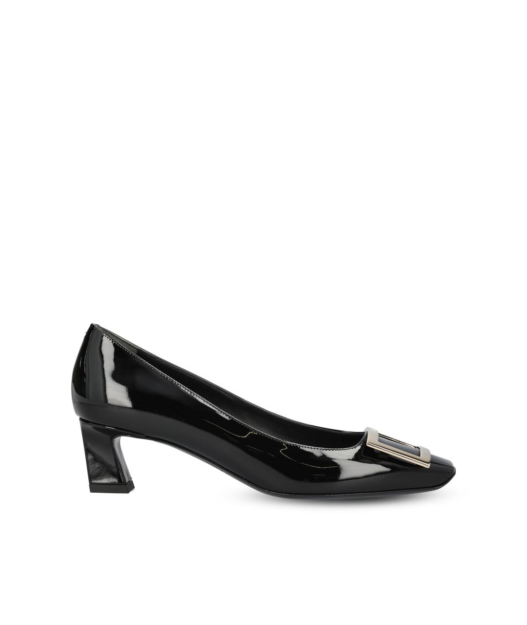ROGER VIVIER Черные кожаные туфли, фото 5