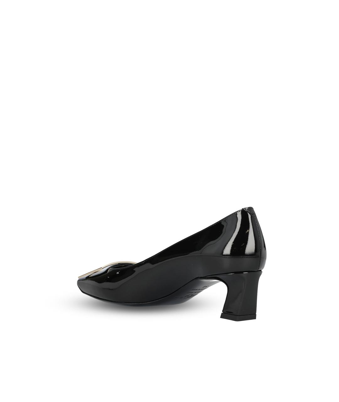 ROGER VIVIER Черные кожаные туфли, фото 3