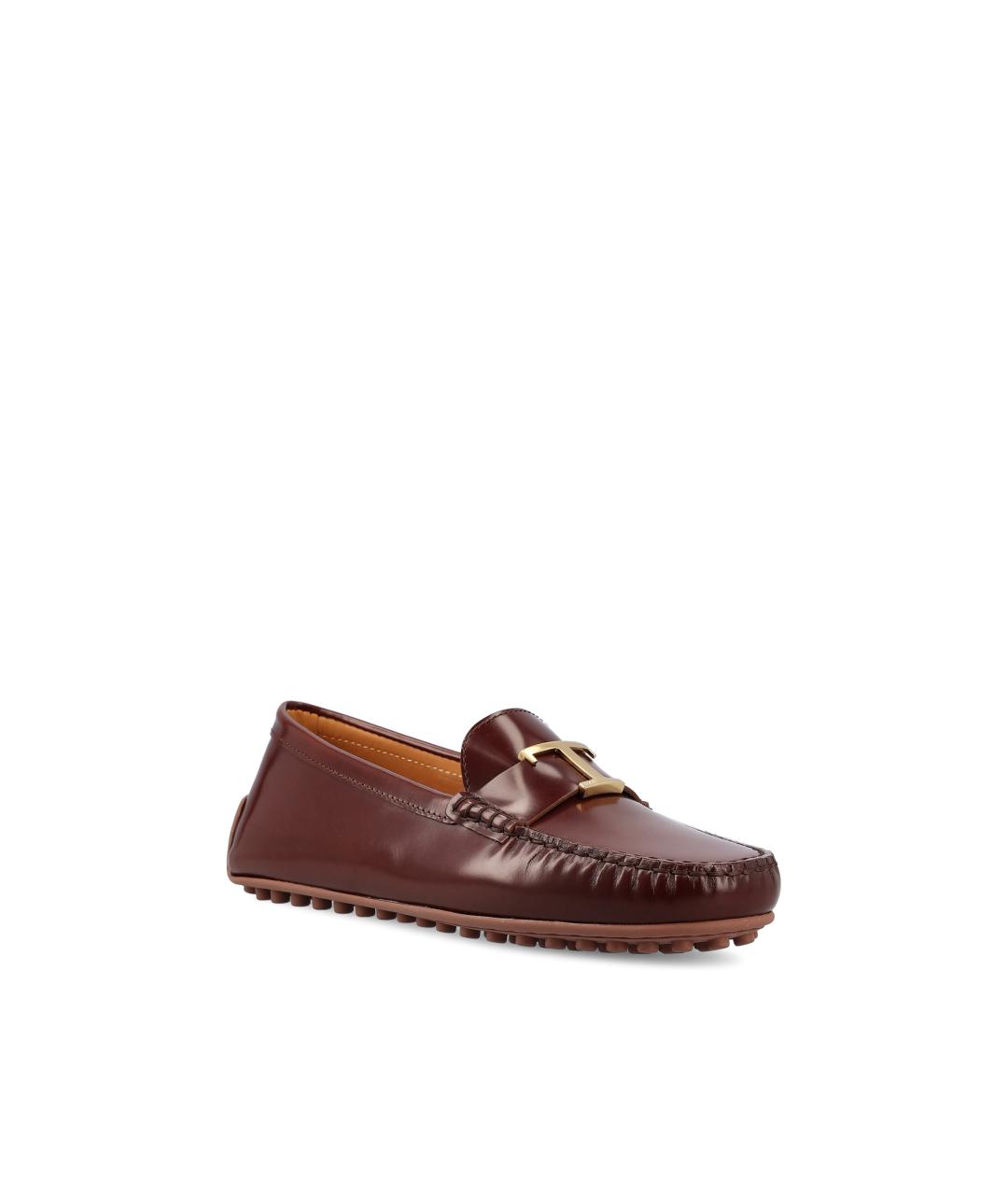 TOD'S Коричневые кожаные лоферы, фото 2