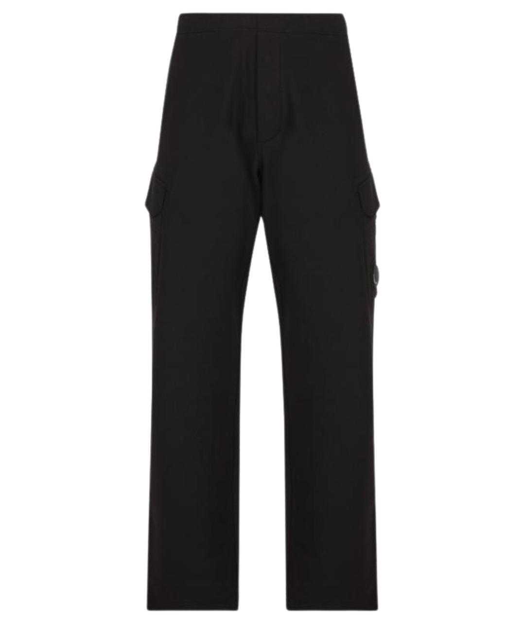 CP COMPANY Черные хлопковые повседневные брюки, фото 1