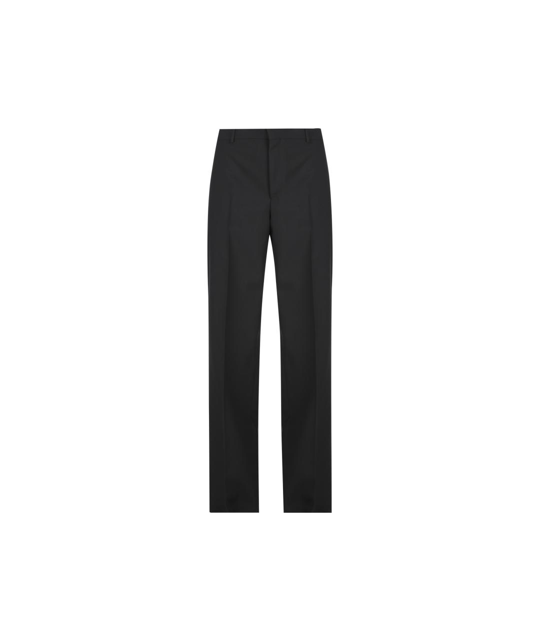 CELINE Черные шерстяные классические брюки, фото 5