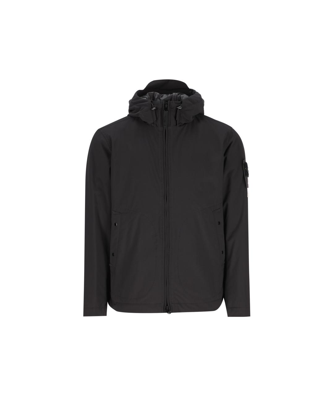 STONE ISLAND Черная полиэстеровая куртка, фото 5