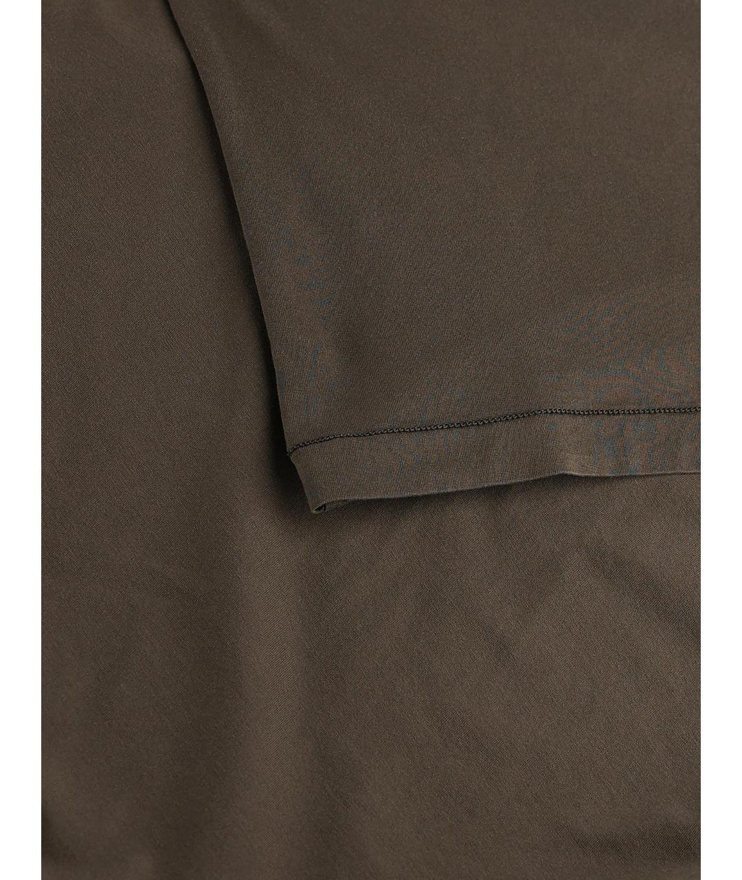 STONE ISLAND Зеленая хлопковая футболка, фото 4