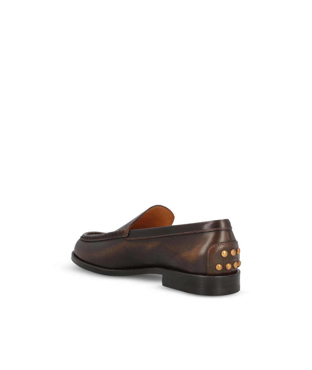 TOD'S Коричневые кожаные лоферы, фото 3