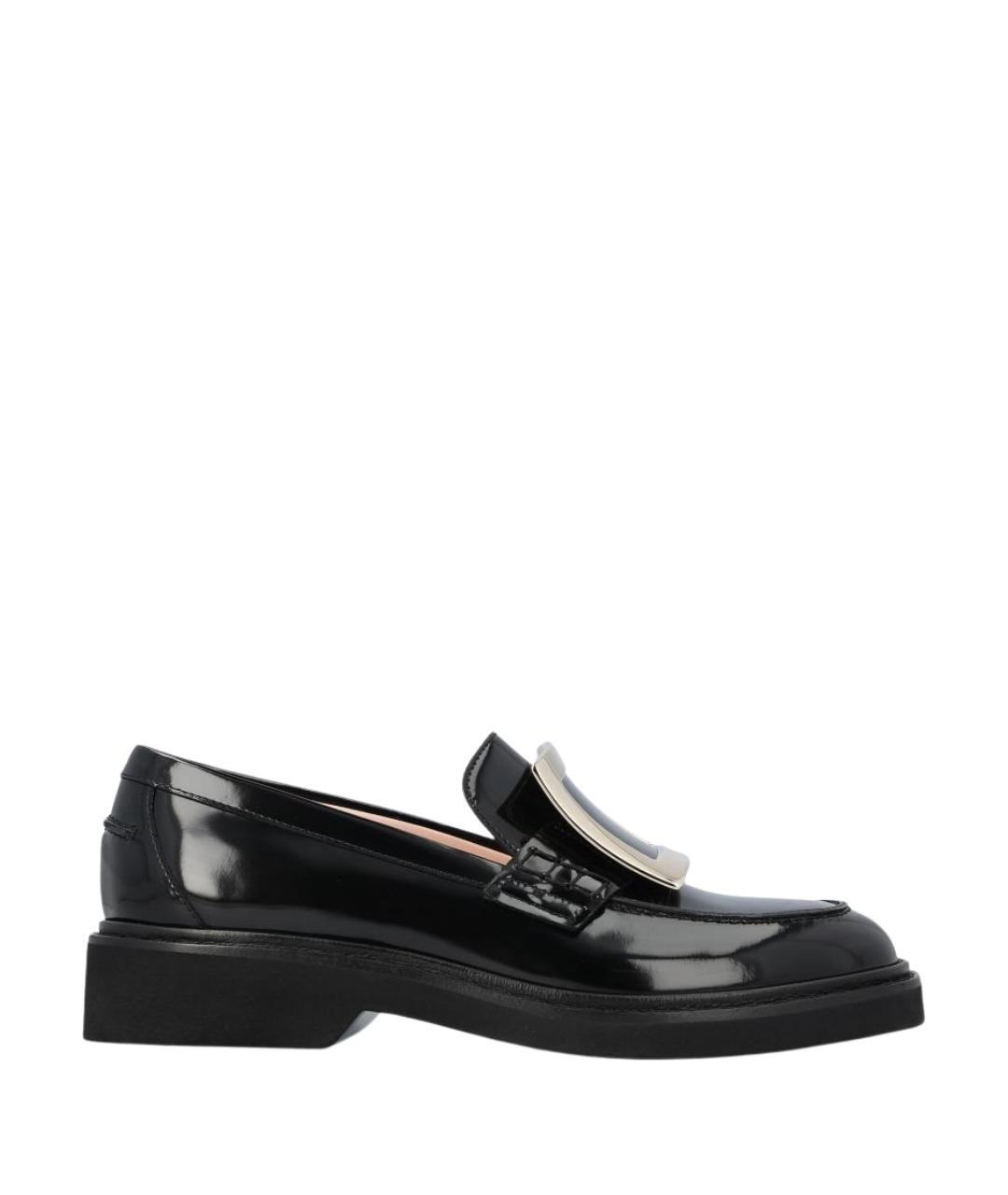 ROGER VIVIER Черные лоферы из лакированной кожи, фото 1
