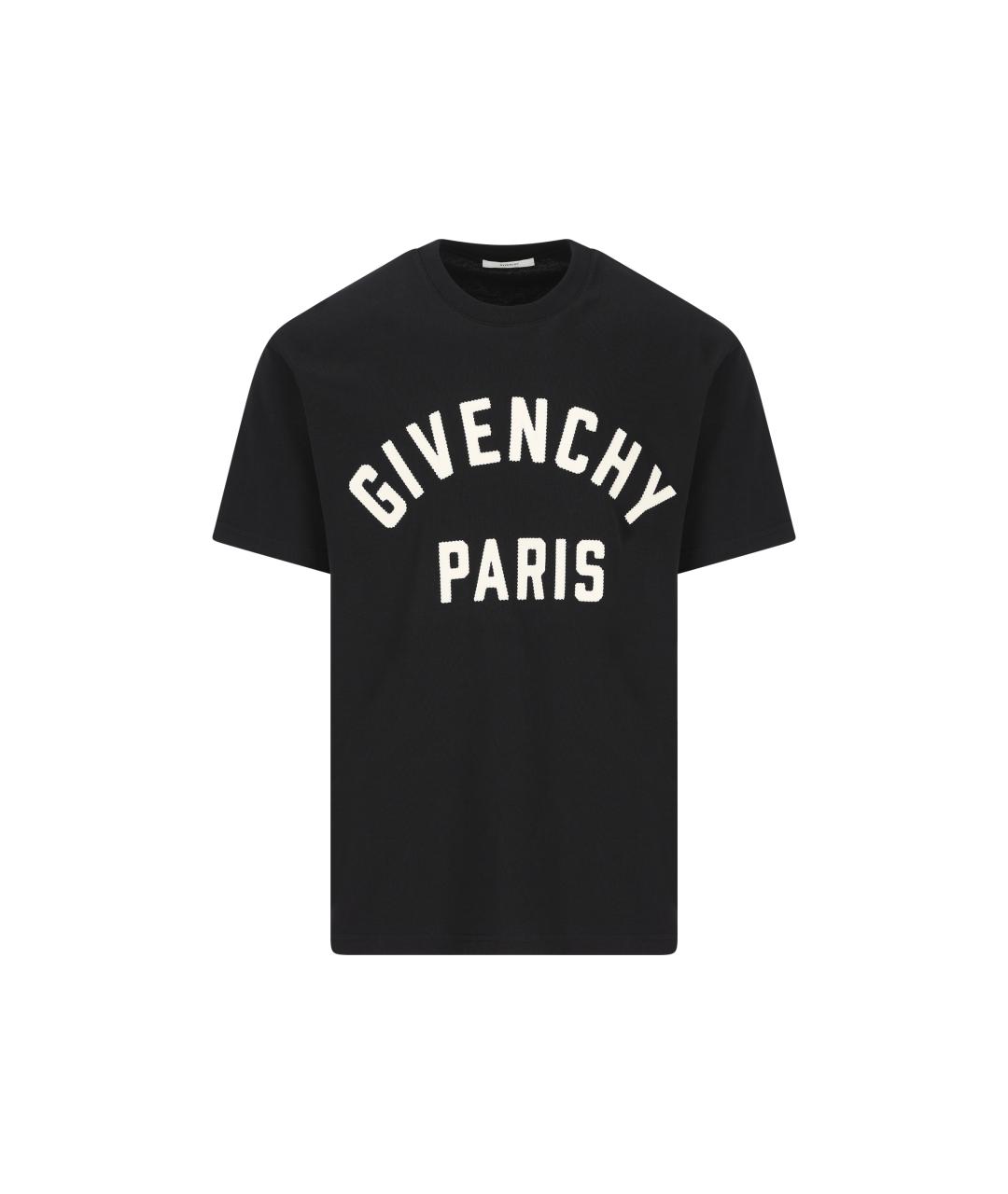 GIVENCHY Черная хлопковая футболка, фото 5