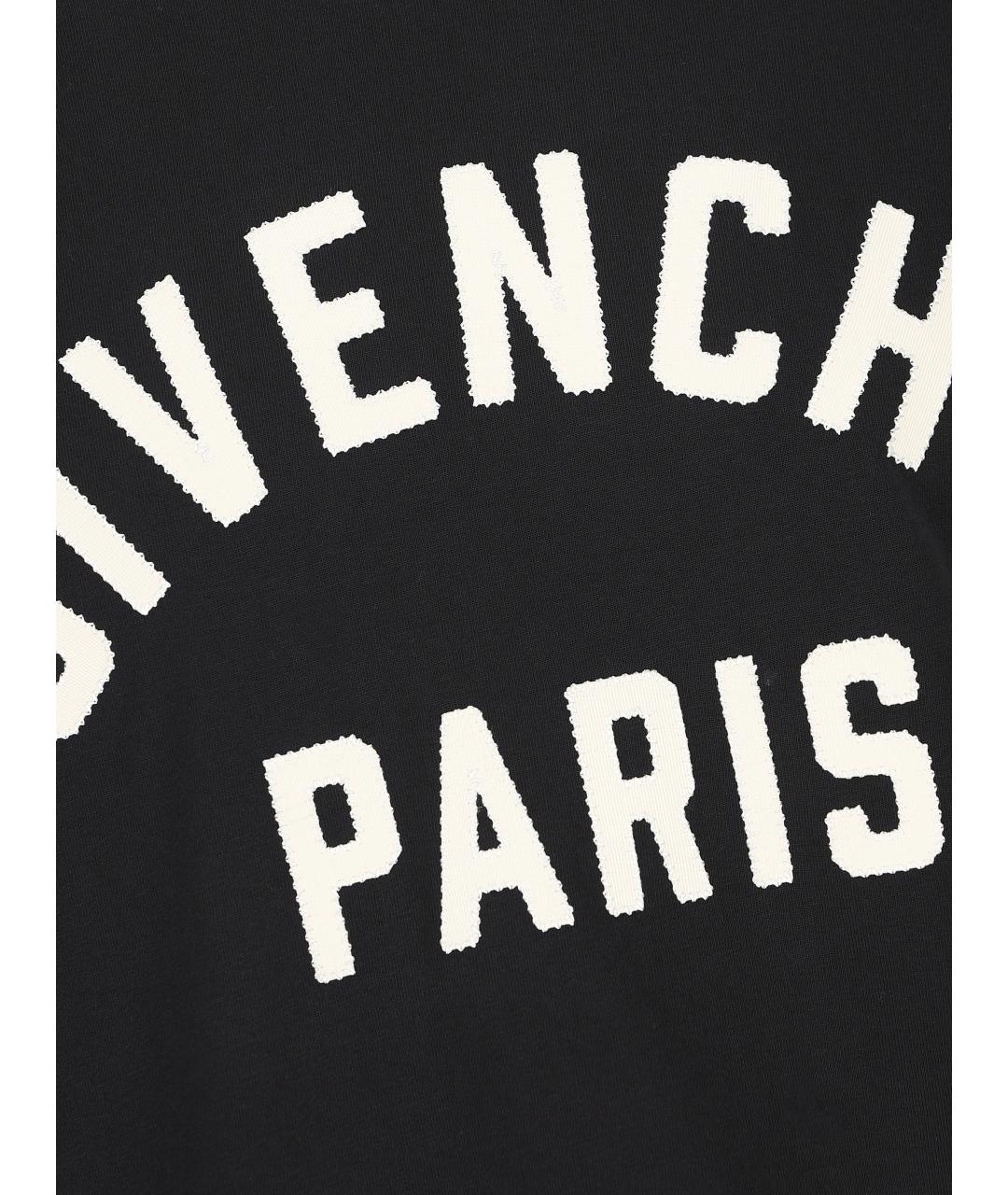 GIVENCHY Черная хлопковая футболка, фото 3