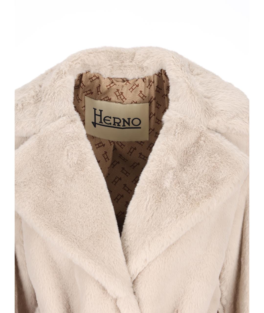 HERNO Бежевое пальто, фото 3