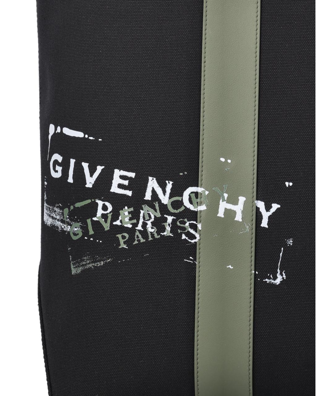GIVENCHY Черная хлопковая сумка тоут, фото 4