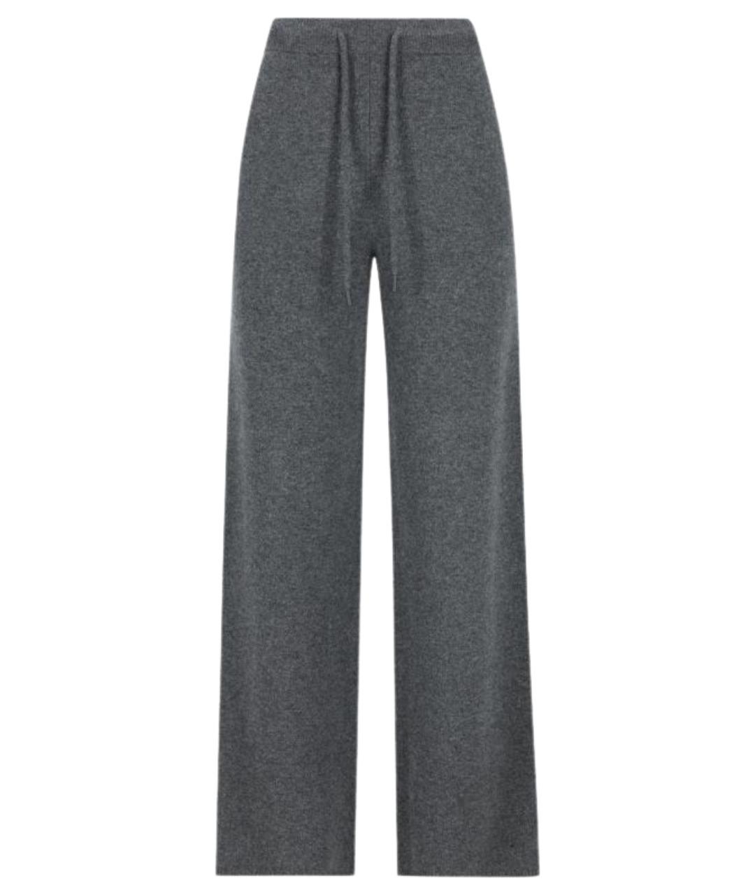 MAX MARA Серые кашемировые брюки широкие, фото 1