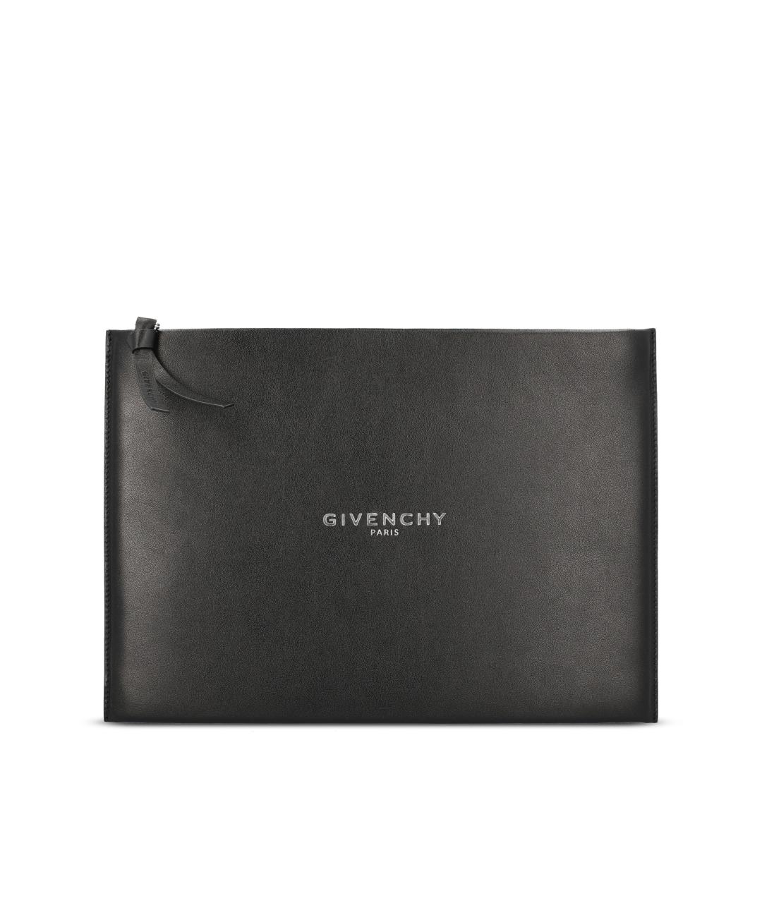 GIVENCHY Черная кожаная папка для документов, фото 5