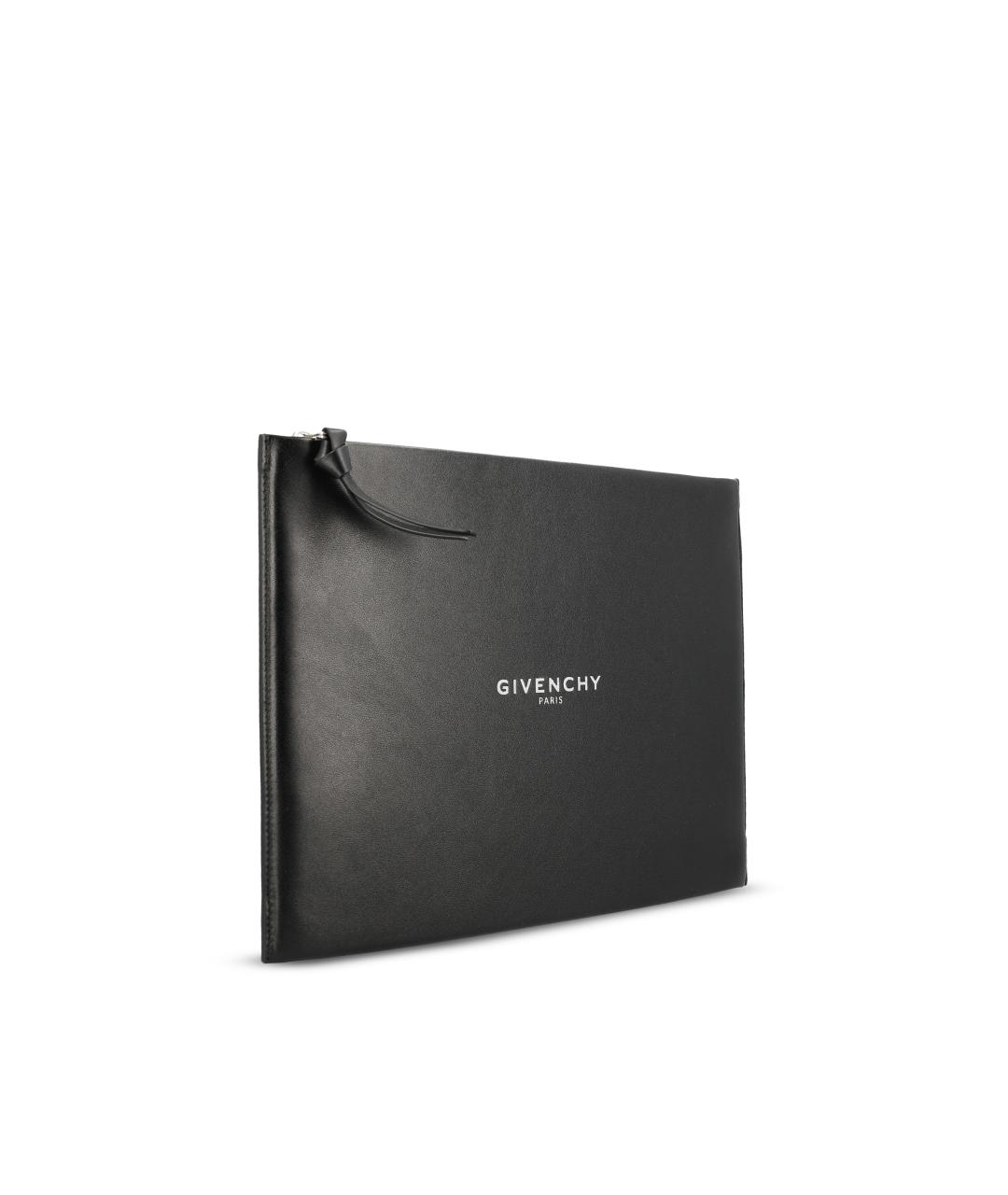 GIVENCHY Черная кожаная папка для документов, фото 3