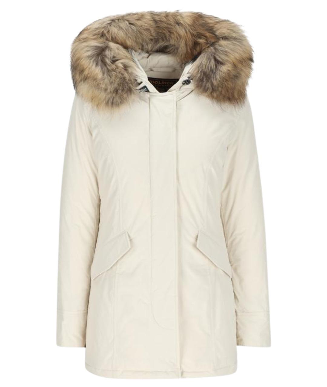 WOOLRICH Бежевая полиамидовая парка, фото 1