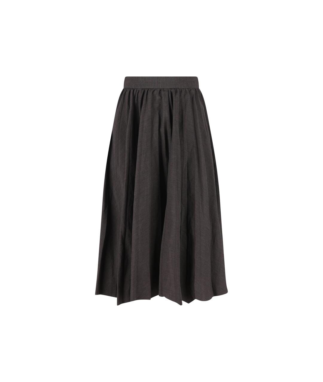 BALENCIAGA Мульти шерстяная юбка миди, фото 5