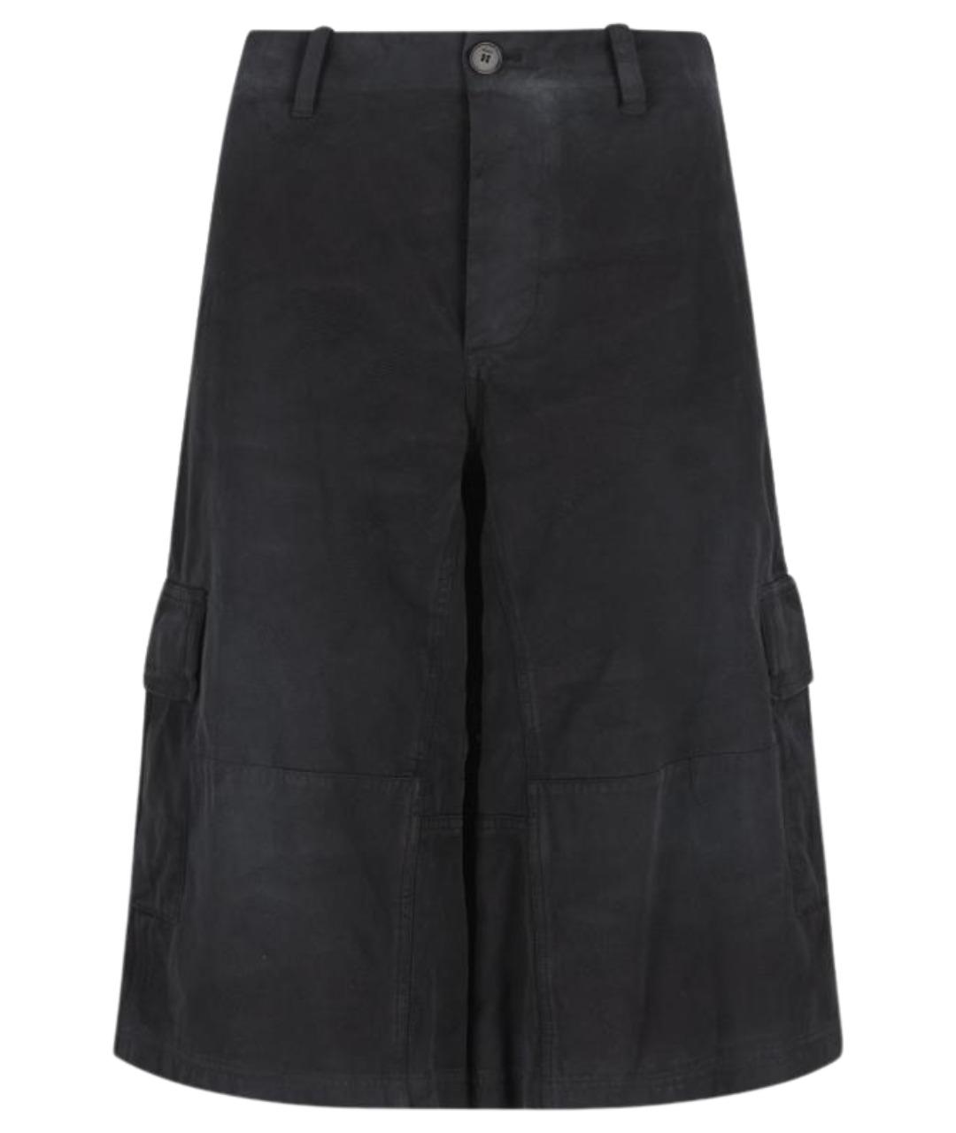 FENDI Черные хлопковые шорты, фото 1