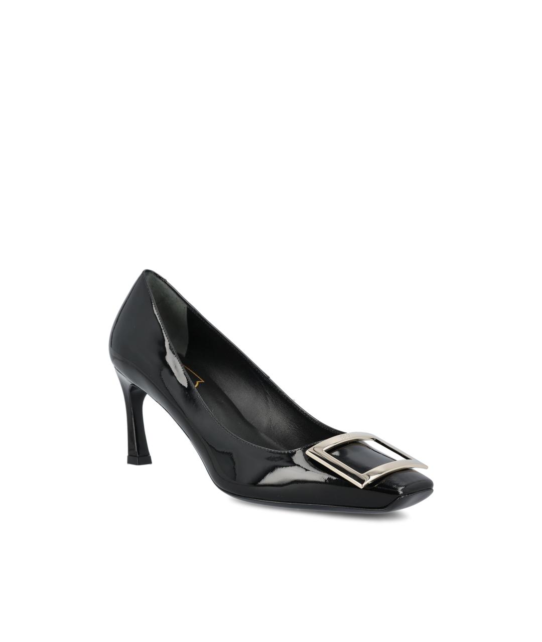 ROGER VIVIER Черные кожаные туфли, фото 2