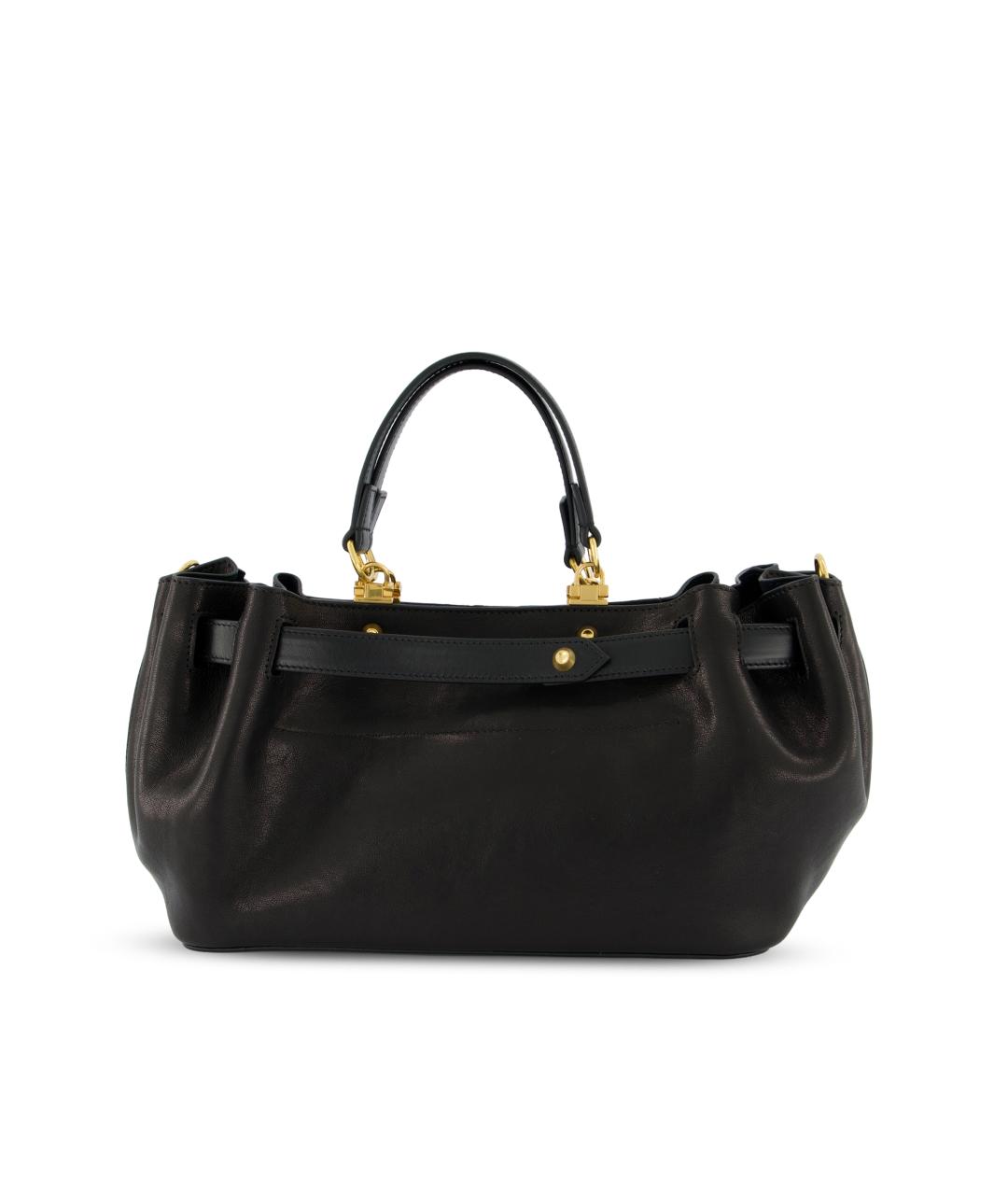 BALENCIAGA Черная кожаная сумка тоут, фото 2