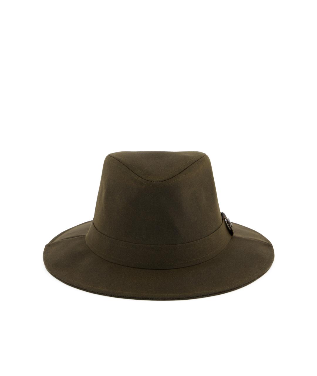 BARBOUR Зеленая хлопковая шляпа, фото 5
