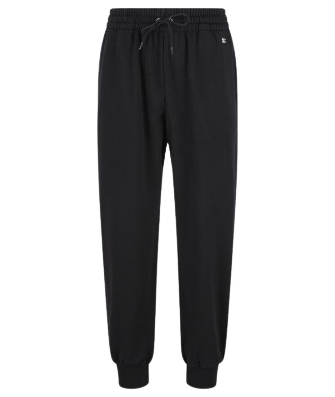 CELINE Черные хлопковые повседневные брюки, фото 1