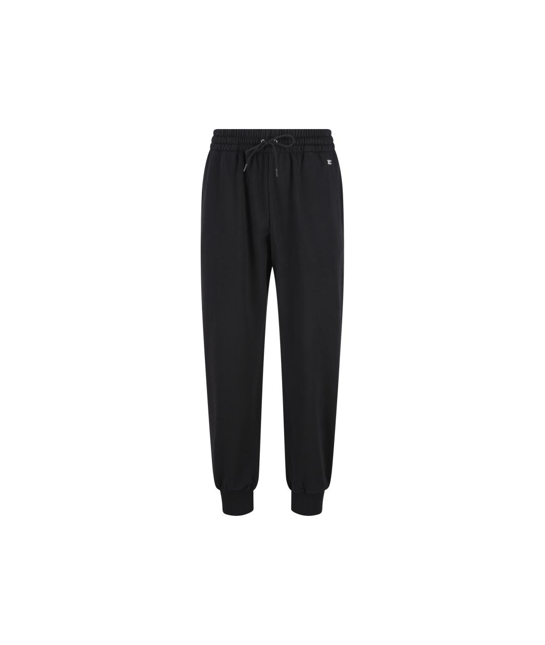 CELINE Черные хлопковые повседневные брюки, фото 5