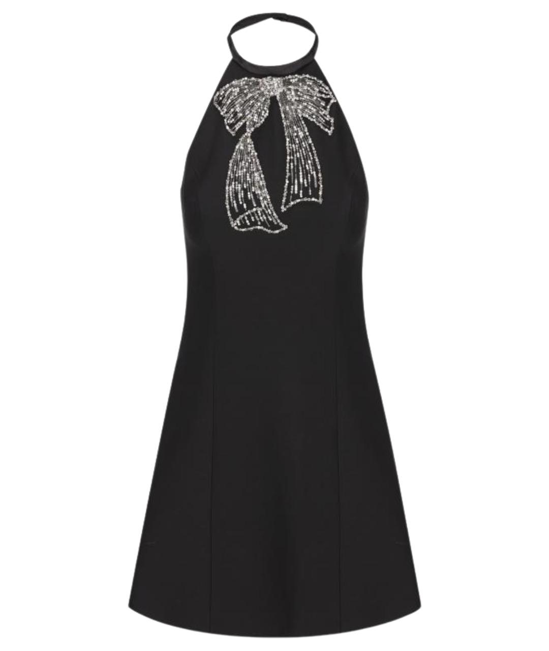 VALENTINO Черное шерстяное коктейльное платье, фото 1