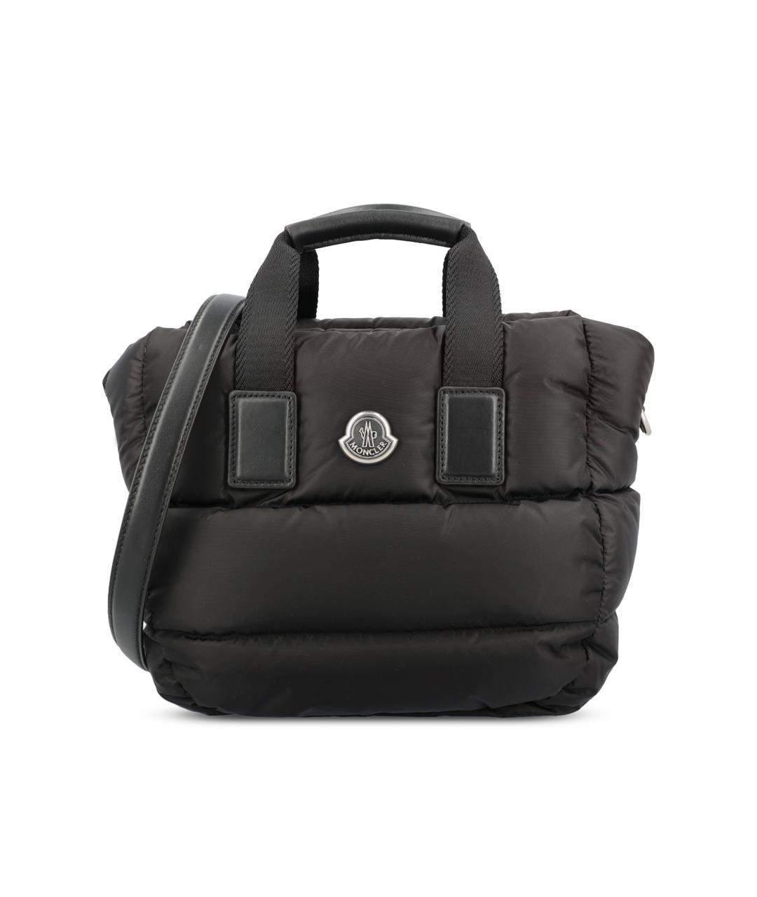 MONCLER Черная синтетическая сумка тоут, фото 5