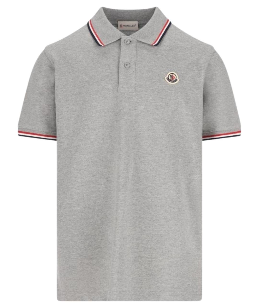 MONCLER KIDS Серая хлопковая детская футболка, фото 1