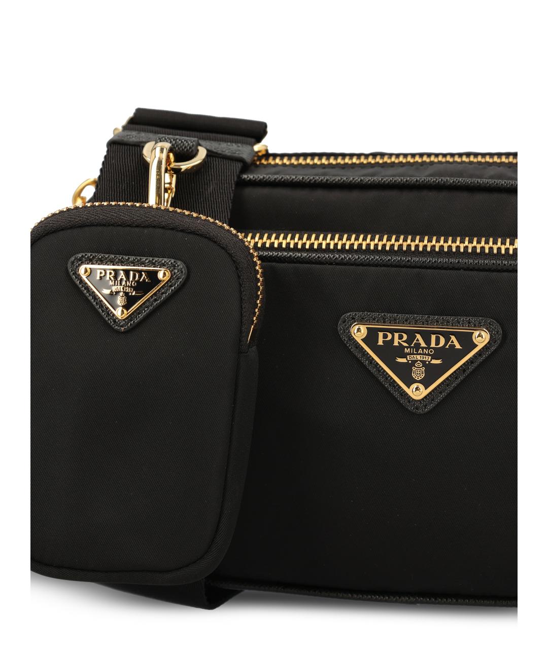 PRADA Черная нейлоновая сумка через плечо, фото 4