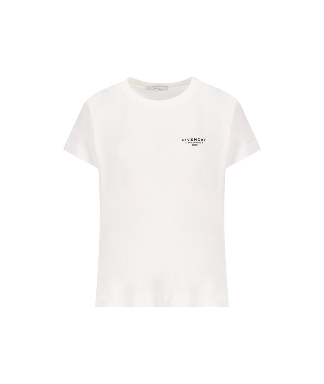 GIVENCHY Белая хлопковая футболка, фото 4