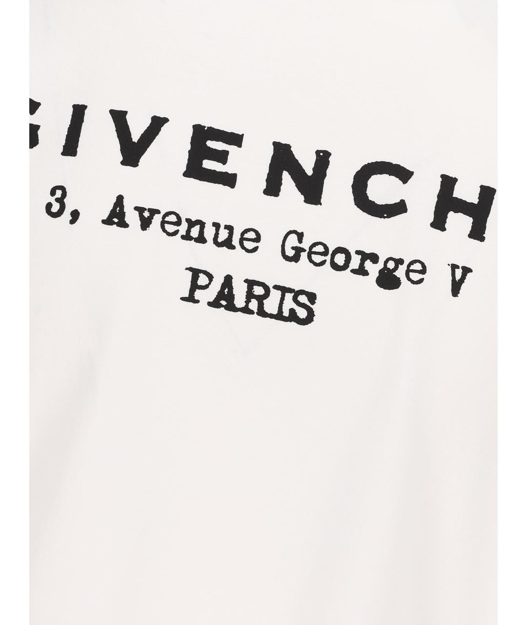 GIVENCHY Белая хлопковая футболка, фото 3