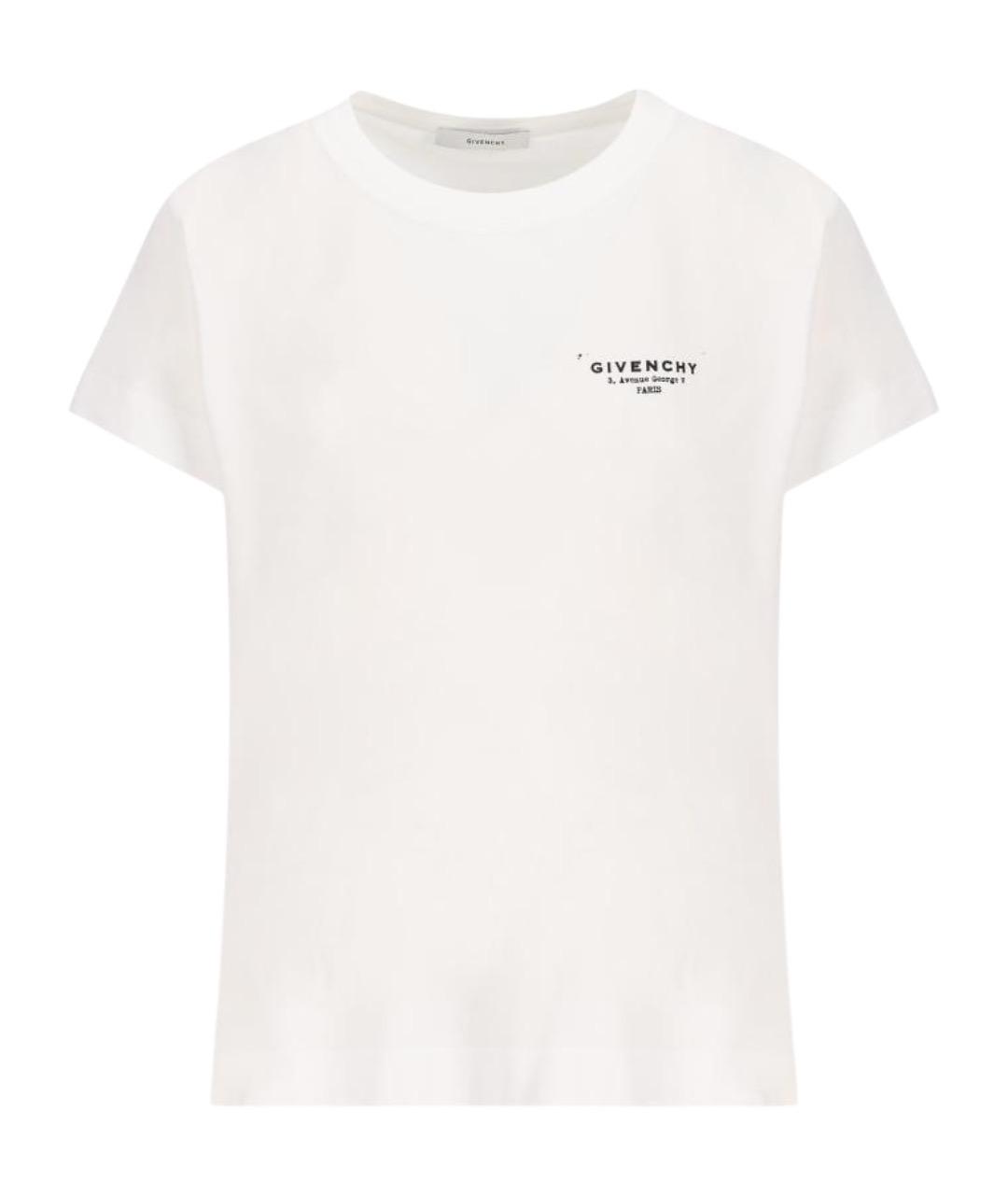 GIVENCHY Белая хлопковая футболка, фото 1