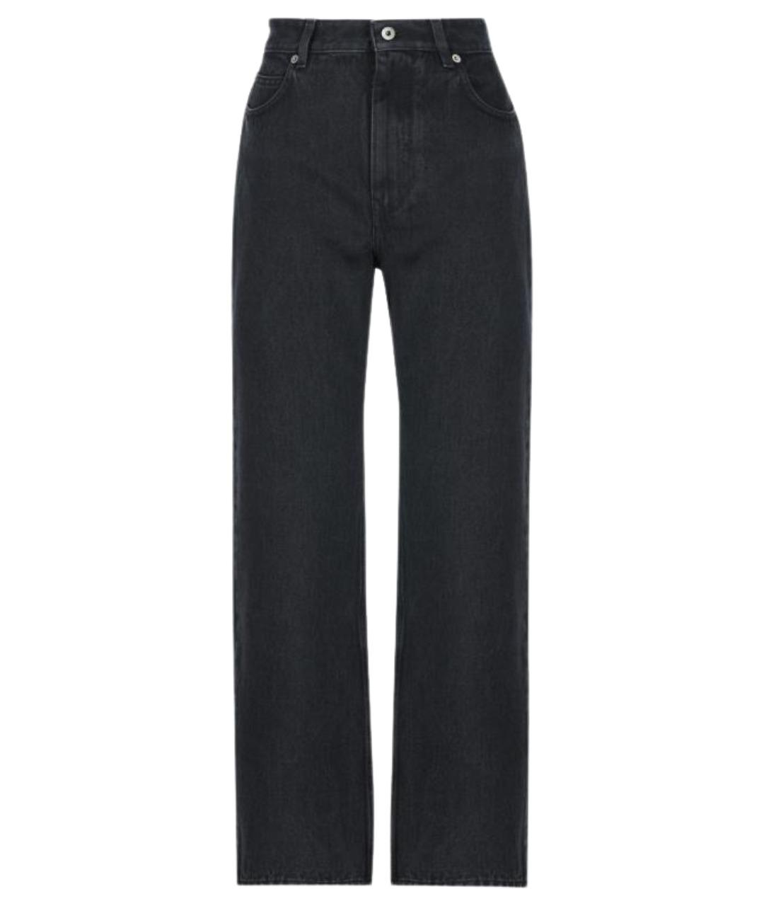 LOEWE Черные хлопковые прямые джинсы, фото 1
