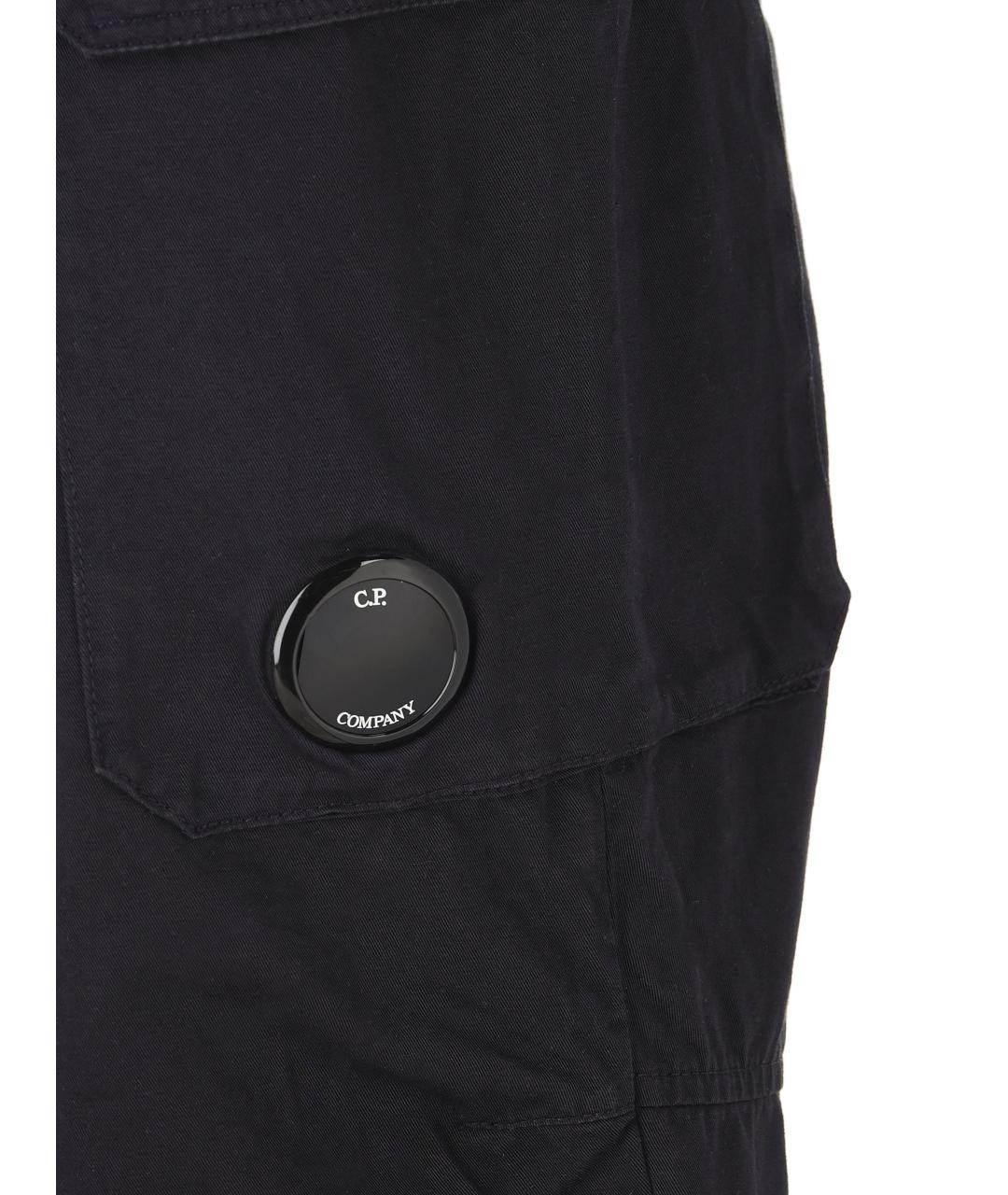 CP COMPANY Черные хлопковые повседневные брюки, фото 3