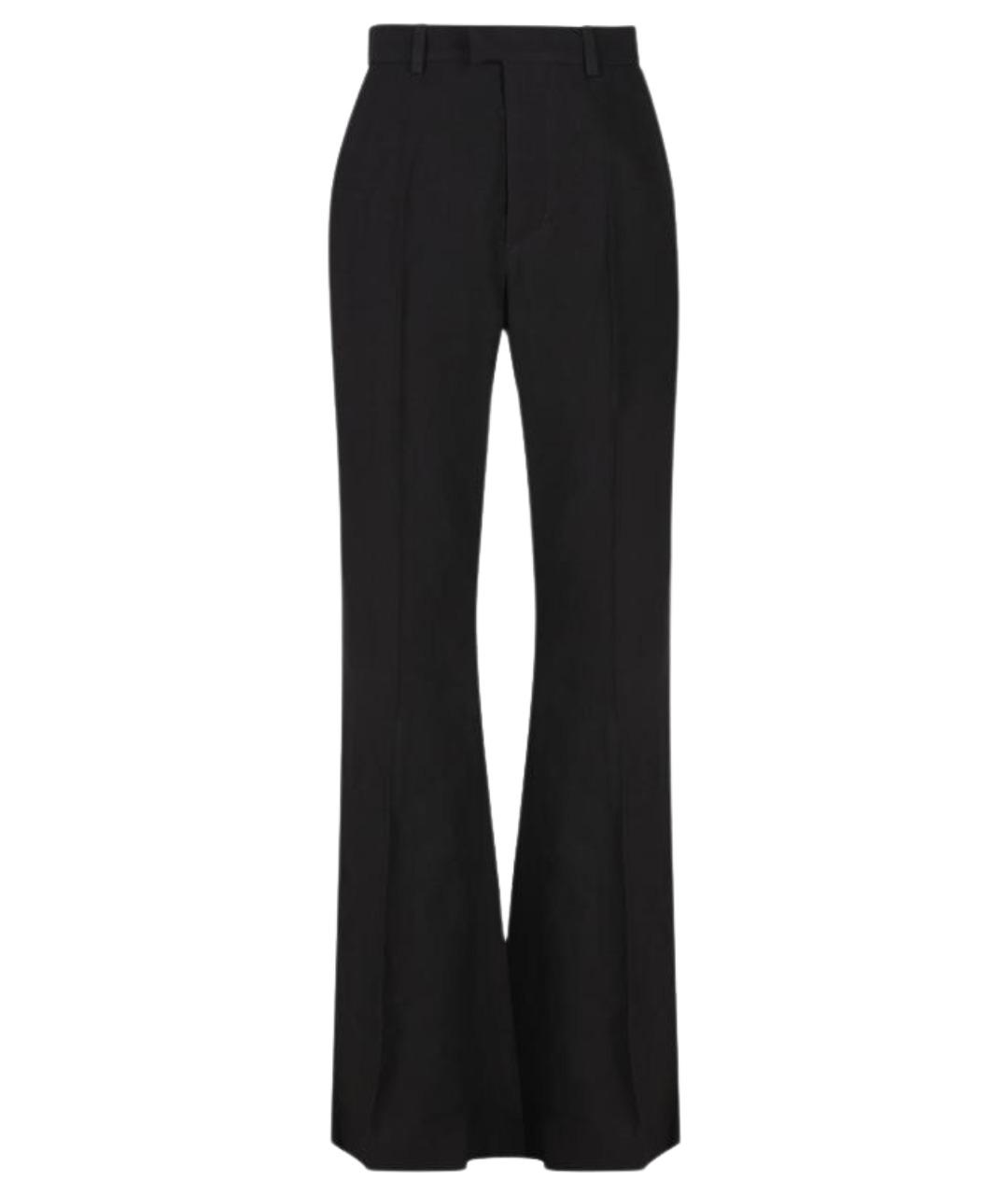 BALENCIAGA Черные вискозные брюки широкие, фото 1