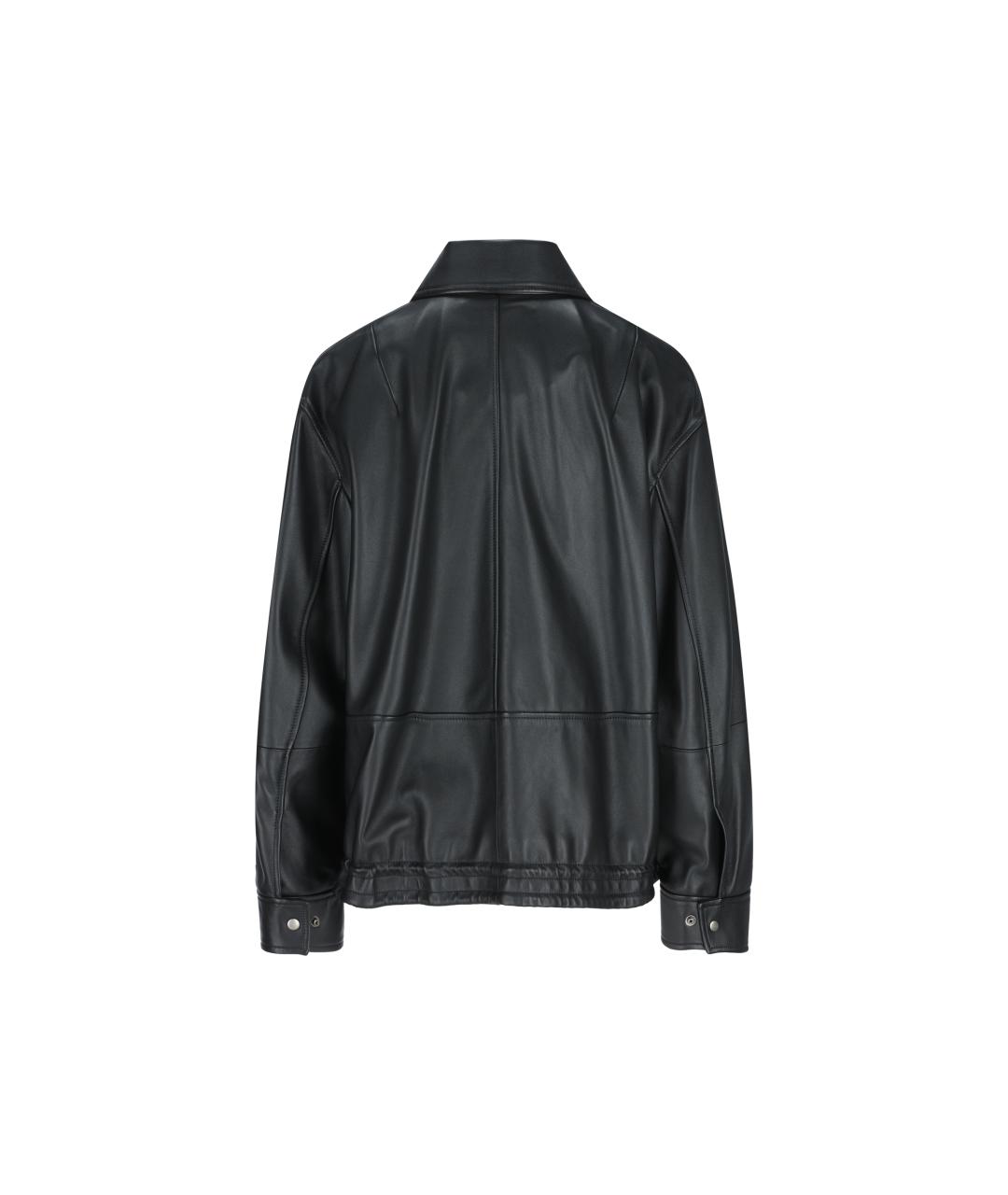 LOEWE Черная кожаная куртка, фото 2