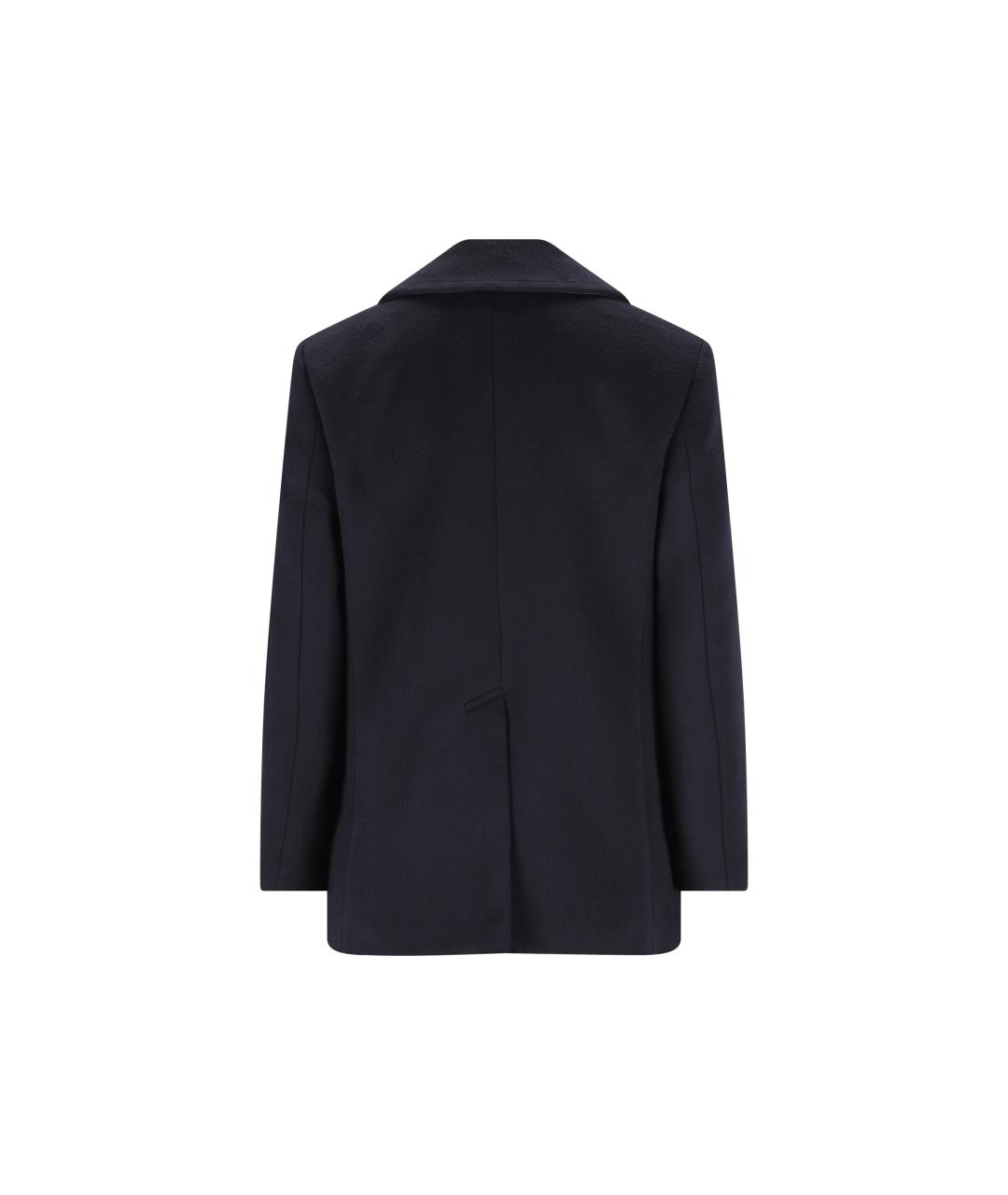 GIVENCHY Темно-синее шерстяное пальто, фото 2