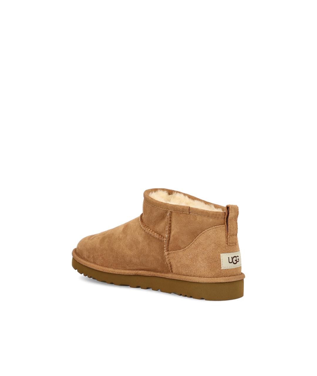 UGG Коричневые замшевые низкие ботинки, фото 3