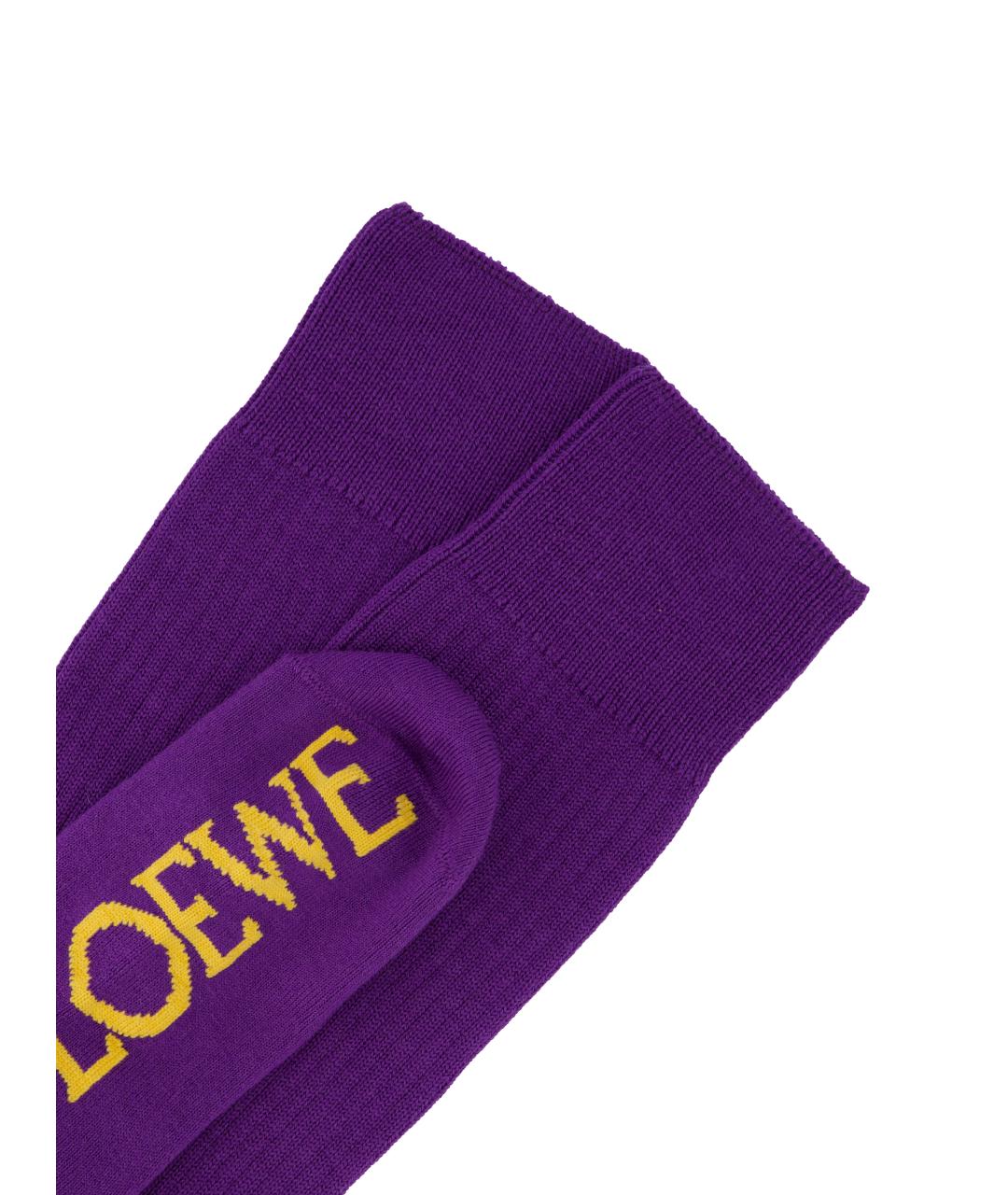 LOEWE Фиолетовые носки, чулки и колготы, фото 2