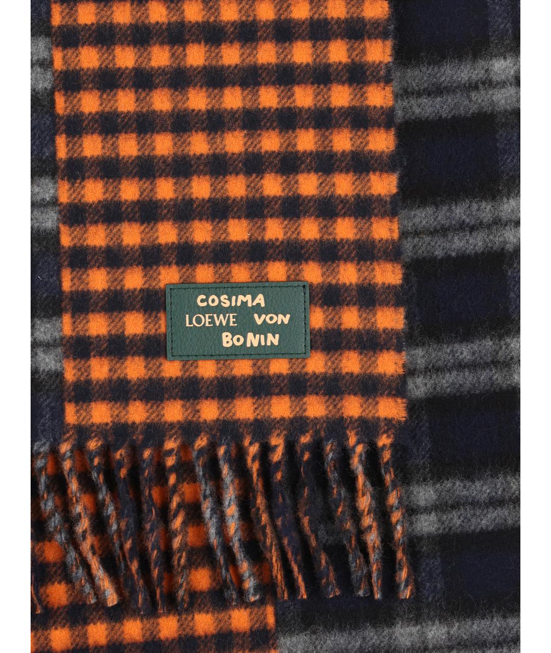 LOEWE Мульти шерстяной шарф, фото 2