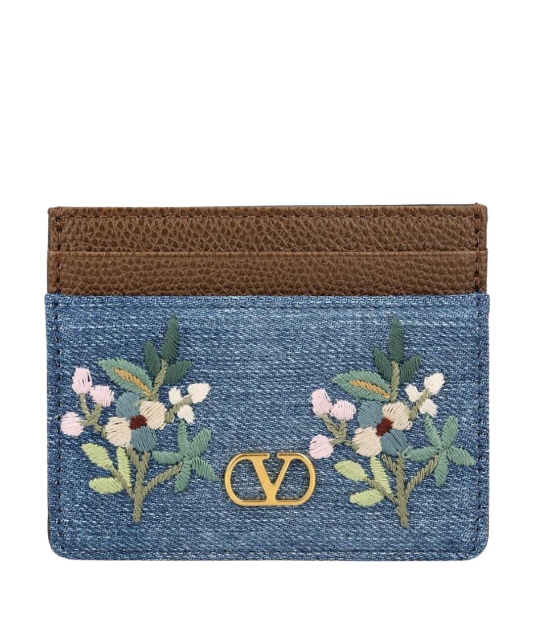VALENTINO Синий кардхолдер, фото 1