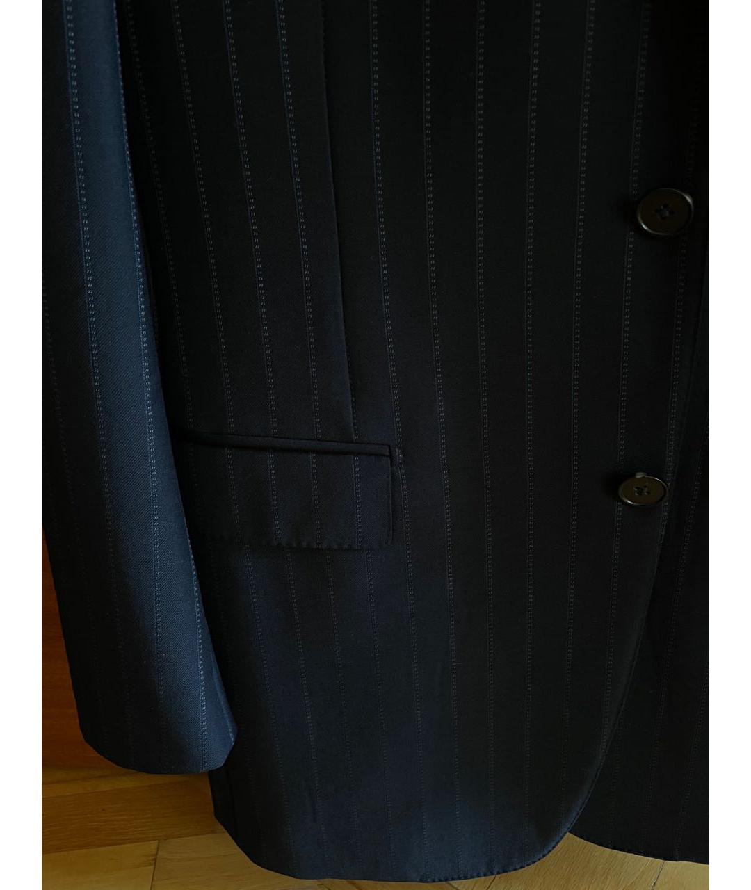 ERMENEGILDO ZEGNA Темно-синий классический костюм, фото 4