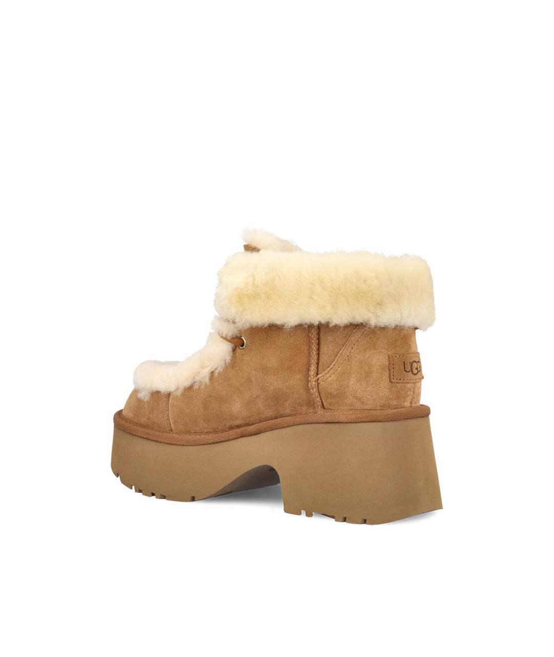 UGG Коричневые замшевые сапоги, фото 3
