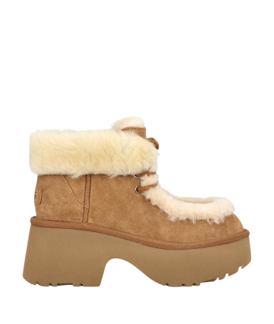 UGG Коричневые замшевые сапоги, фото 1