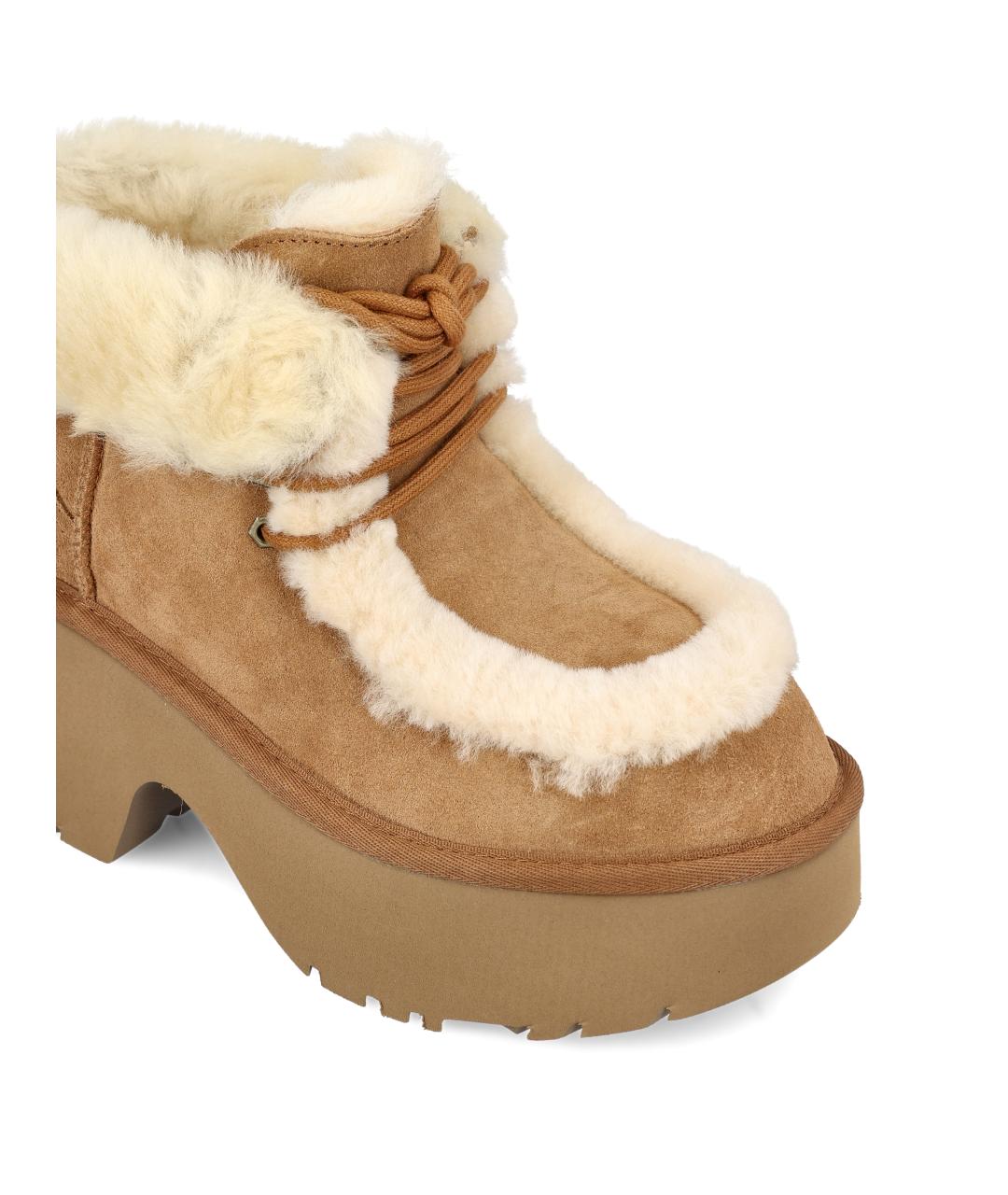 UGG Коричневые замшевые сапоги, фото 4
