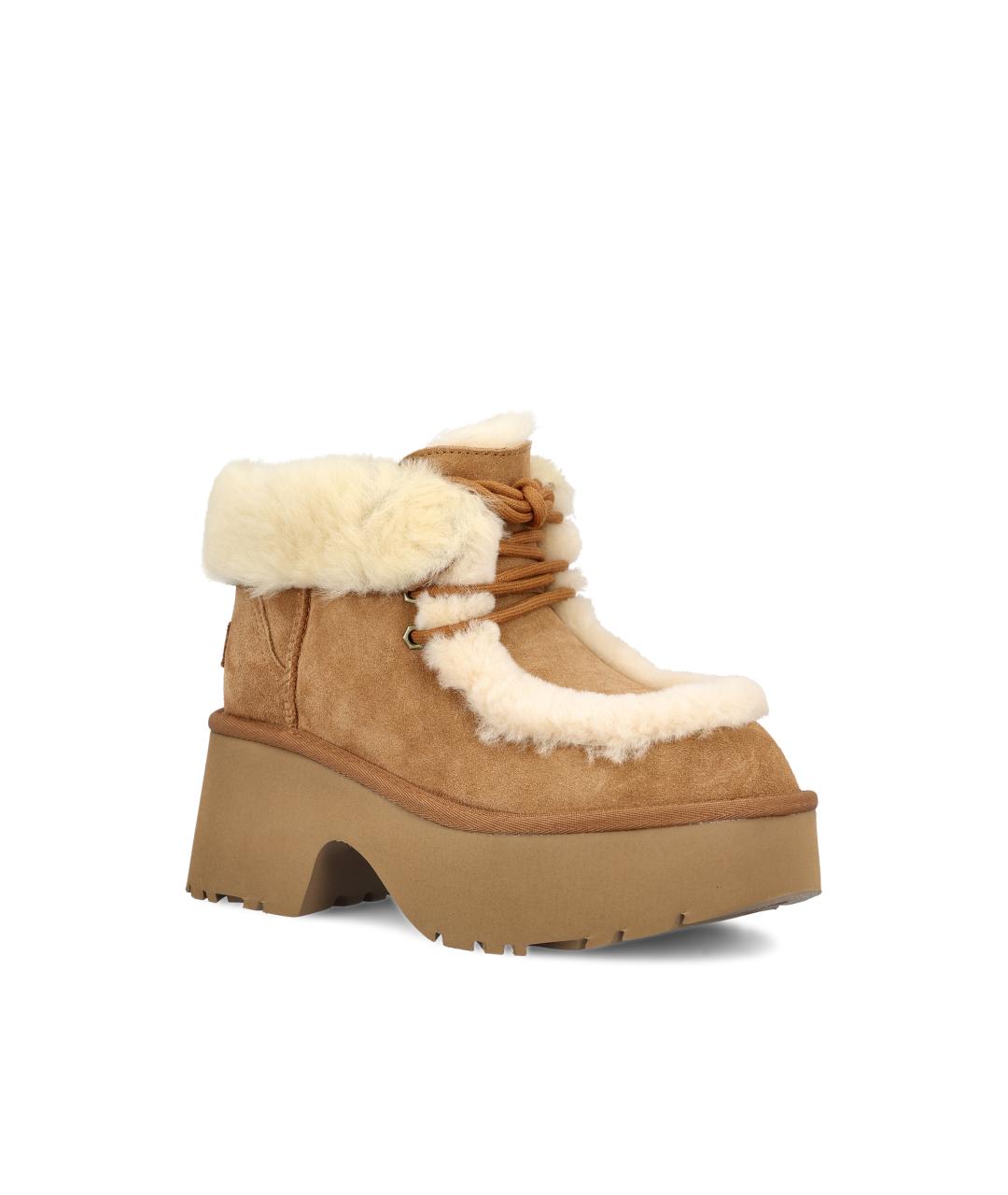 UGG Коричневые замшевые сапоги, фото 2