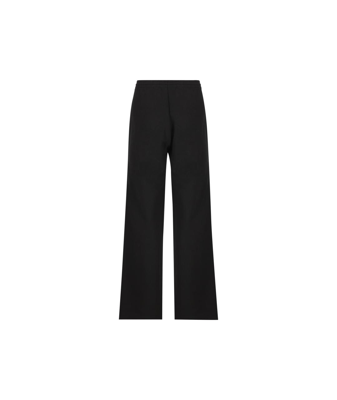BALENCIAGA Черные хлопковые повседневные брюки, фото 2